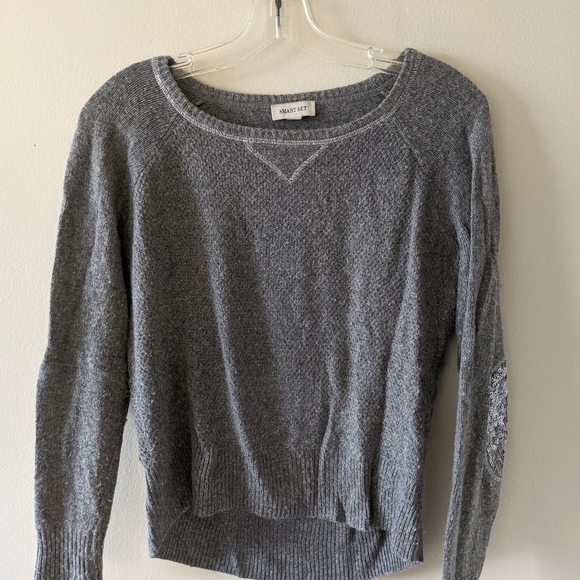 Grey sequined sweater - Picture 1 of 4